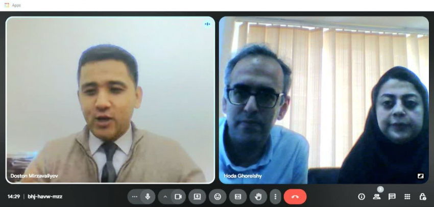 Virtual Meeting Held Between the Office of Scientific Collaborations and International Affairs of Babol Noshirvani University of Technology and Almalyk State Technical Institute